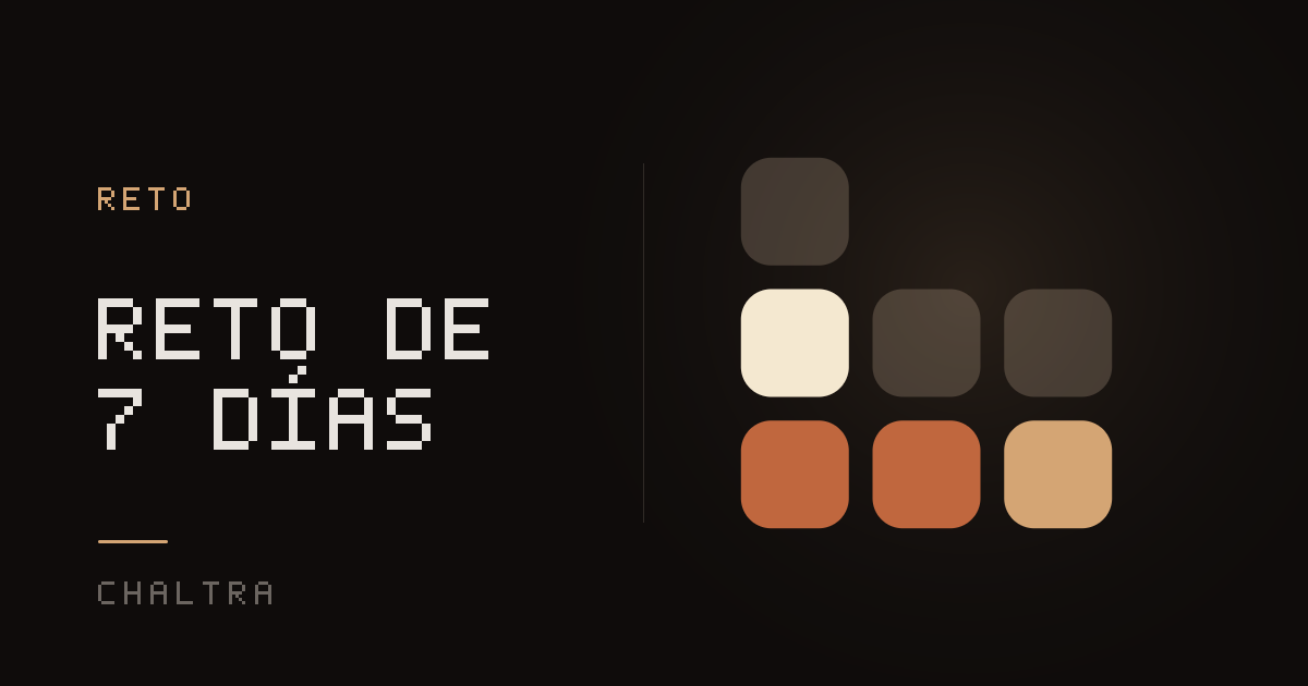 Cuadrícula de una semana con cuatro de siete días llenos