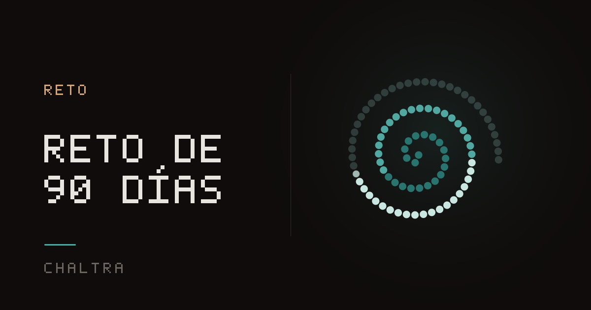 Espiral de celdas llena en dos tercios de un reto trimestral