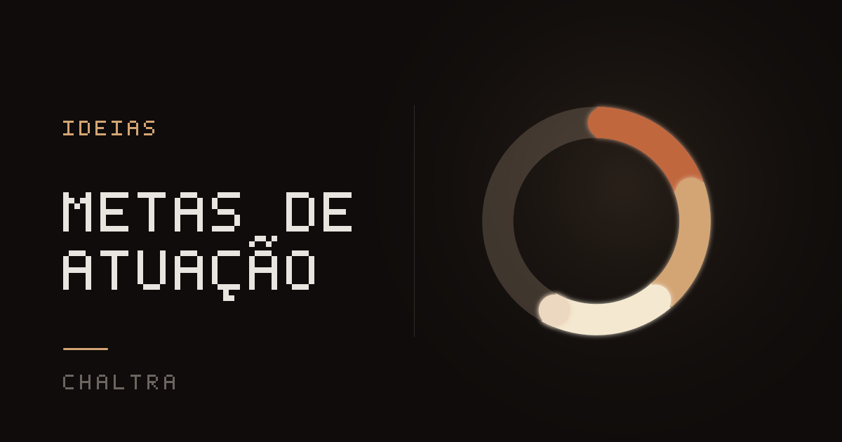 Anel de luz se fechando como um refletor a cada teste e self-tape anotado