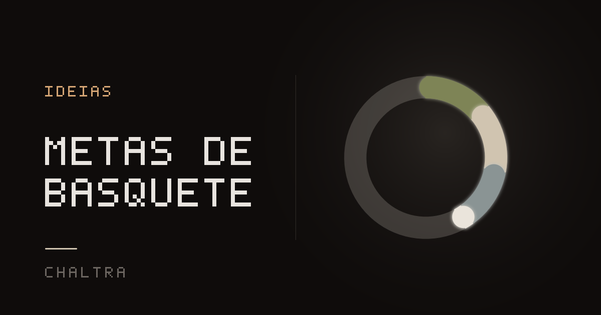 Anel se fechando com as cestas certas anotadas rumo a uma meta de arremesso no basquete