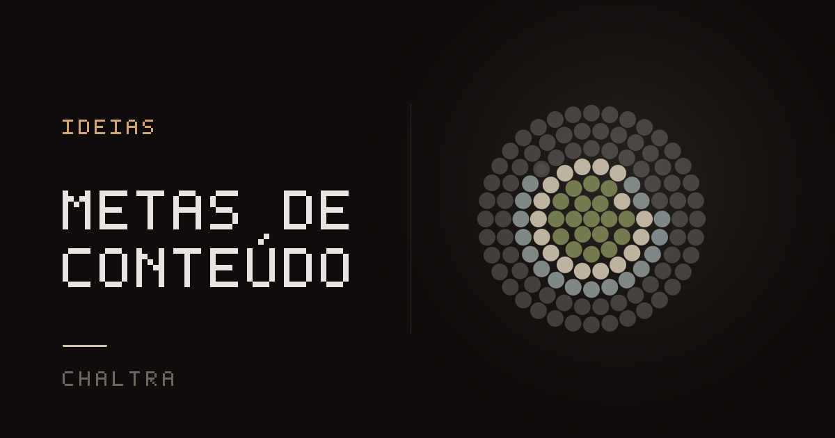 Grade de pontos enchendo a cada publicação anotada rumo a uma meta de conteúdo