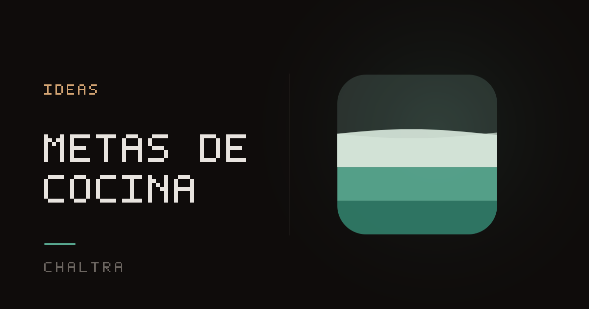 Frasco que se llena con las cenas hechas en casa y las recetas nuevas anotadas