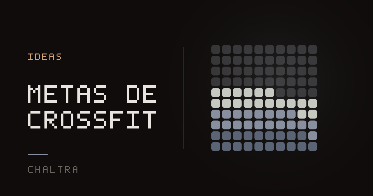 Cuadrícula que se llena con las clases de CrossFit y los resultados anotados