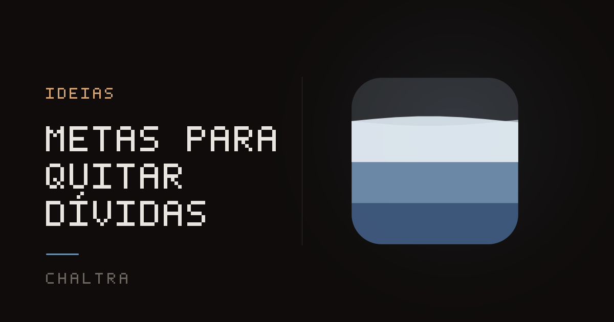 Pote enchendo a cada pagamento de dívida anotado rumo à meta de zerar tudo