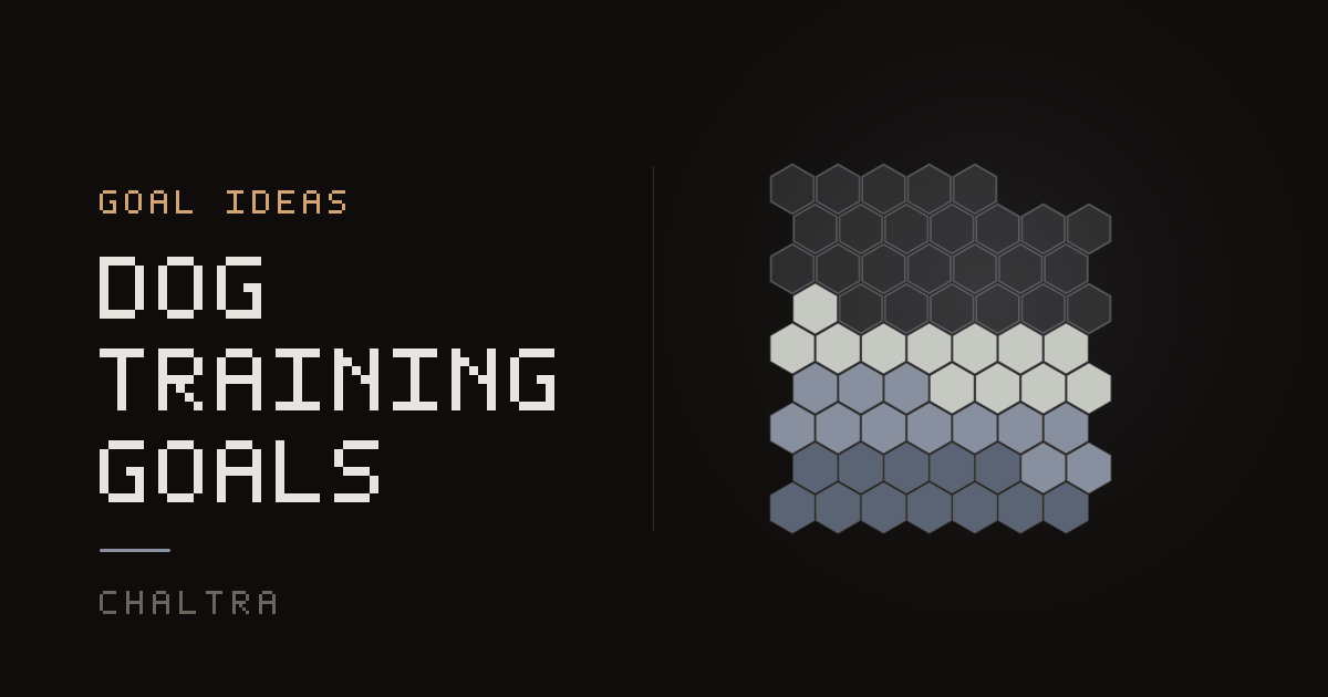 Honeycomb filling cell by cell as daily training sessions with a dog are logged