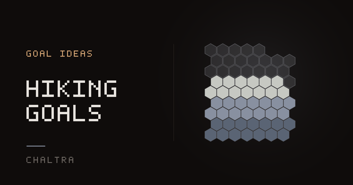 Honeycomb filling cell by cell as hikes are logged toward a yearly goal