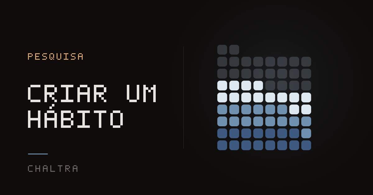 Os 66 dias para formar um hábito contados numa grade