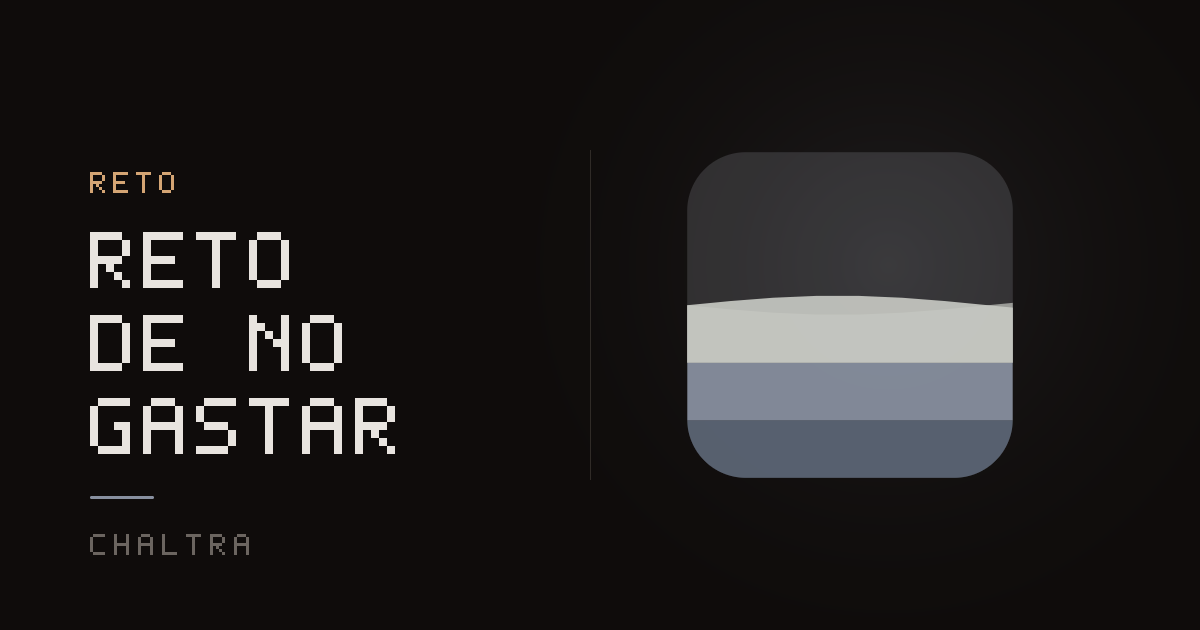 Un mes sin gastar registrado como una cuadrícula de días cumplidos