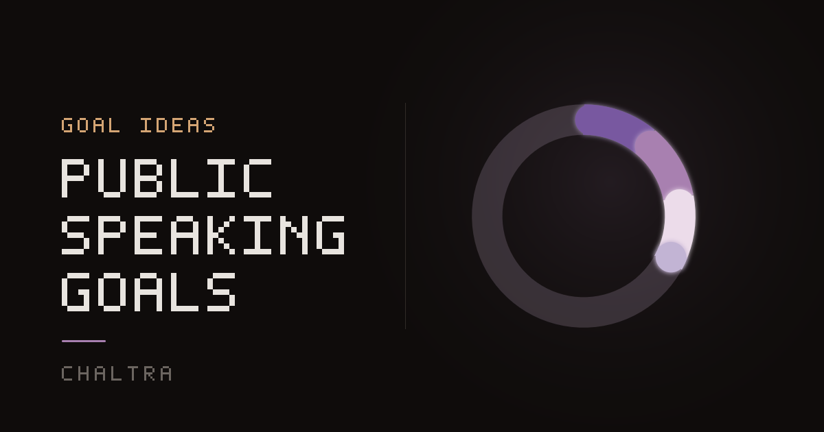Ring closing as talks and speaking practice sessions are logged toward a goal