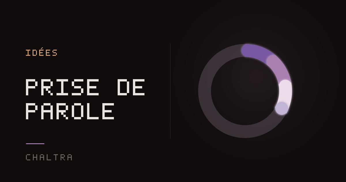 Anneau qui se referme au fil des prises de parole et des répétitions notées