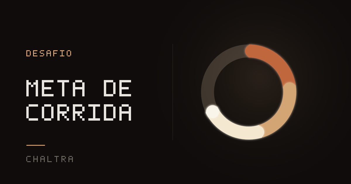 Quilômetros corridos preenchendo a meta anual de distância