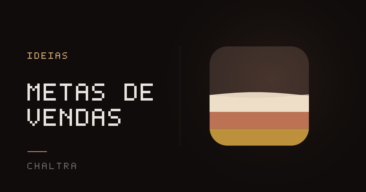 Pote enchendo com a atividade de vendas e a receita anotadas rumo a uma meta mensal