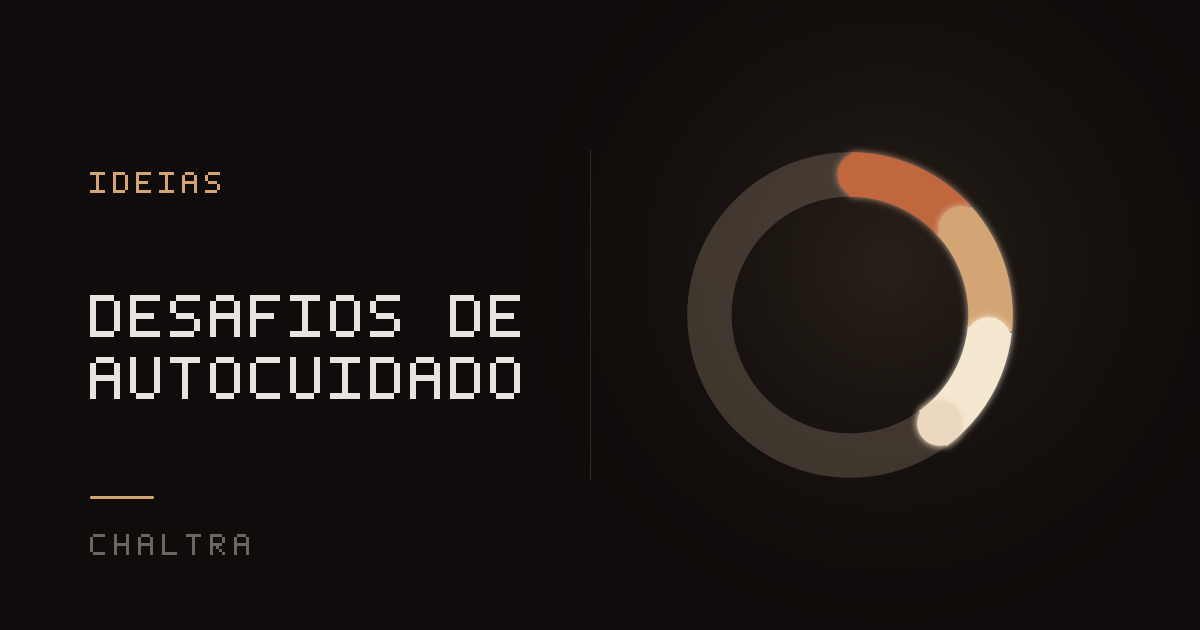 Anel de progresso se fechando aos poucos num desafio de cuidado pessoal