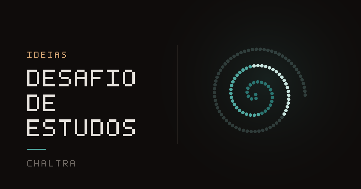 Espiral preenchida até a metade com os dias de estudo feitos