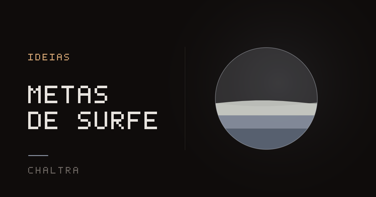 Esfera enchendo como uma onda a cada sessão de surfe anotada