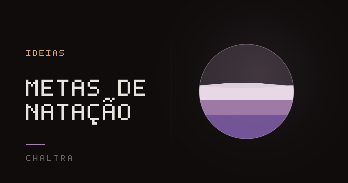 Onda subindo conforme os metros nadados são anotados rumo a uma meta